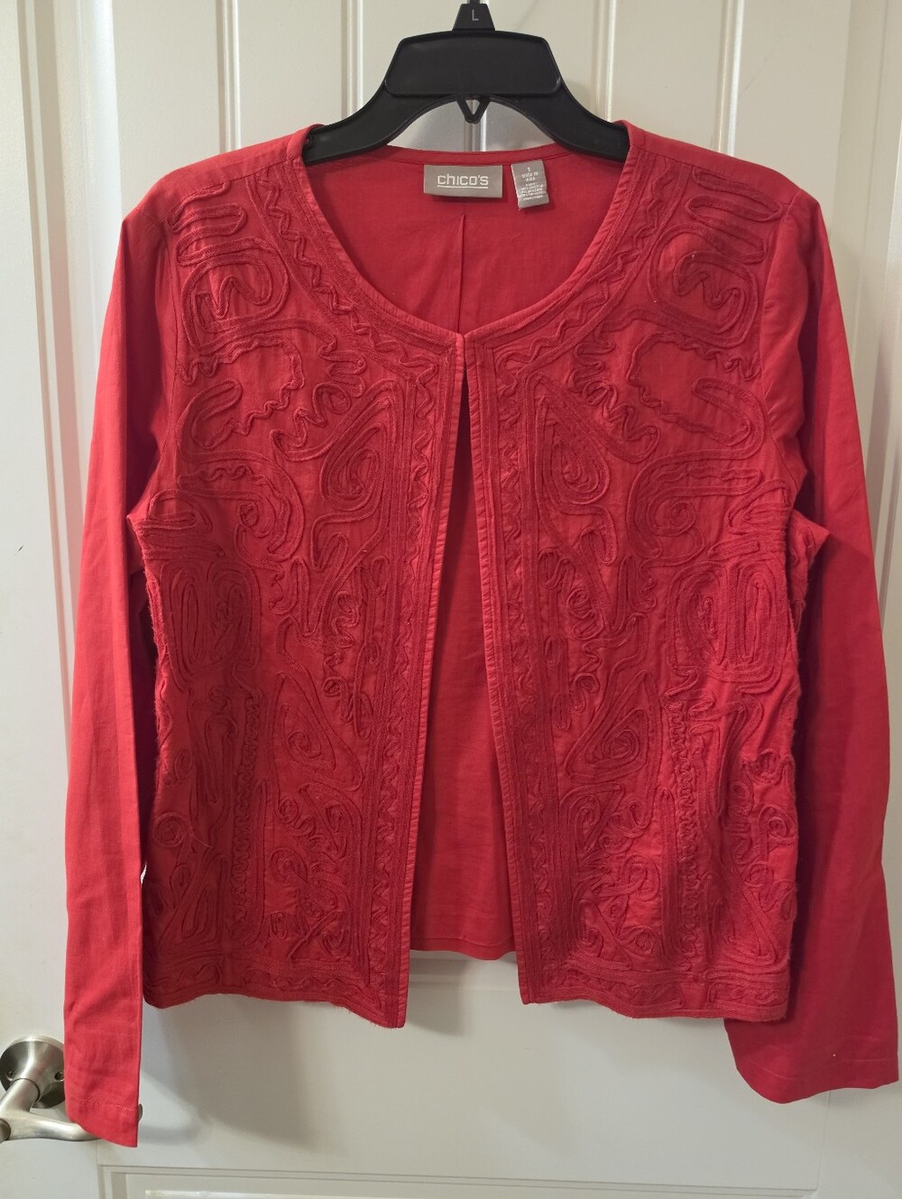 Chicos size 1 cotton cardigan
